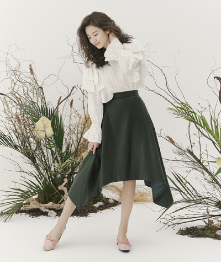 오버핏 스트라이프 투웨이 코튼셔츠